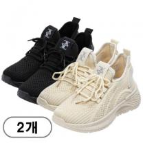 차쿠 1+1 여성 가벼운 운동화 런닝화 경량화 스포츠 달리기 조깅 운동화, 235, 베이지+블랙