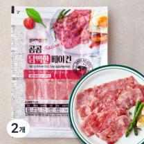 곰곰 담백한 베이컨, 75g, 2개