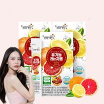 웅진식품 유기농 레몬자몽, 20g, 14포, 3박스