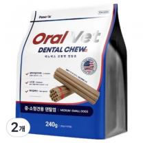 페노비스 강아지 오랄벳 덴탈껌 중 소형견용, 240g, 2개, 닭고기맛