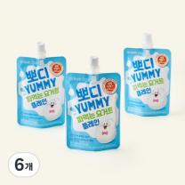 [로켓프레시] 그릭데이 뽀디야미 짜먹는 요거트 플레인, 1개입 × 100ml × 6개