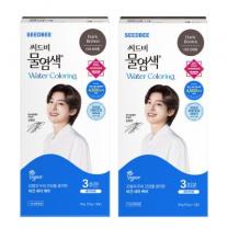 씨드비 프리미엄 물 염색제 3회분, 다크브라운, 2개