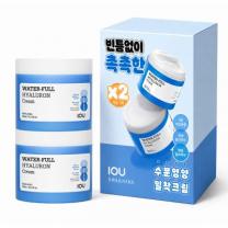 아이오유 워터풀 히알루론산 속건조 수부지 수분 크림 세트, 300ml*2개