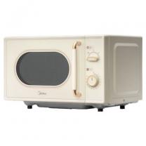 마이디어 레트로 디자인 다이얼 플랫 전자레인지 20L 베이지, MMO20C2F1-MMPBWH