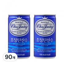 일화 초정탄산수 플레인, 190ml × 90개