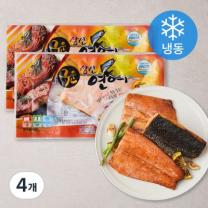[로켓프레시] 삼선 구운 연어 (냉동), 110g, 4개