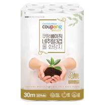쿠팡베이직 네추럴 3겹 천연펄프 롤화장지 30m, 30m × 30개입 × 1개