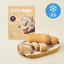 [로켓프레시] 샐러디 통밀 가득 쫄깃한 올리브 치아바타 6개입 (냉동), 690g, 1개