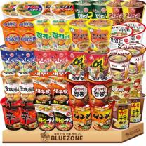 [블루존] 인기 소컵라면 20종 40개입 (너굴2+신2+새우2+오짬2+육발2+짜범2+튀김2+스낵2+유부2+열2+진매2+진순2+안성2+참깨2+삼양2+김도2+도2+맛2+김치2+곰탕2), 1박스