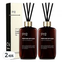 912 퍼퓸 디퓨저 2p + 리드스틱 8p 세트, 튤립가든, 250ml, 2개