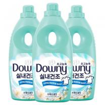 다우니 실내건조 초고농축 섬유유연제 프레시 클린 본품, 1.05L, 3개
