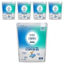 자연퐁 스팀워시 식기세척기용 세제 베이킹소다 55입, 550g, 5개