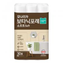 모나리자 보타닉포레 소프트 천연펄프 화장지, 30m, 30개입, 1개