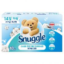 스너글 건조기용 드라이시트 허거블 코튼, 40개입, 1개