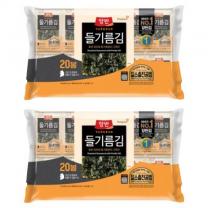 양반 들기름김, 90g, 2개