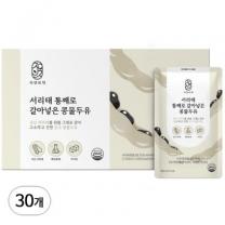 국산 서리태 통째로 갈아넣은 무가당 콩물두유, 30개, 180ml