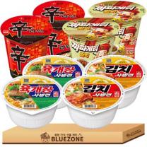컵라면 소컵 A세트 신라면2개 육개장2개 김치육개장2개 짜짱범벅2개 라면스틱2개, 1박스